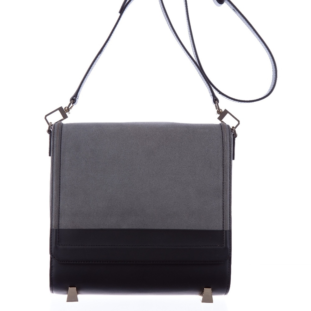 Alexander Wang "Chastity" Suede Gray & Black Bag